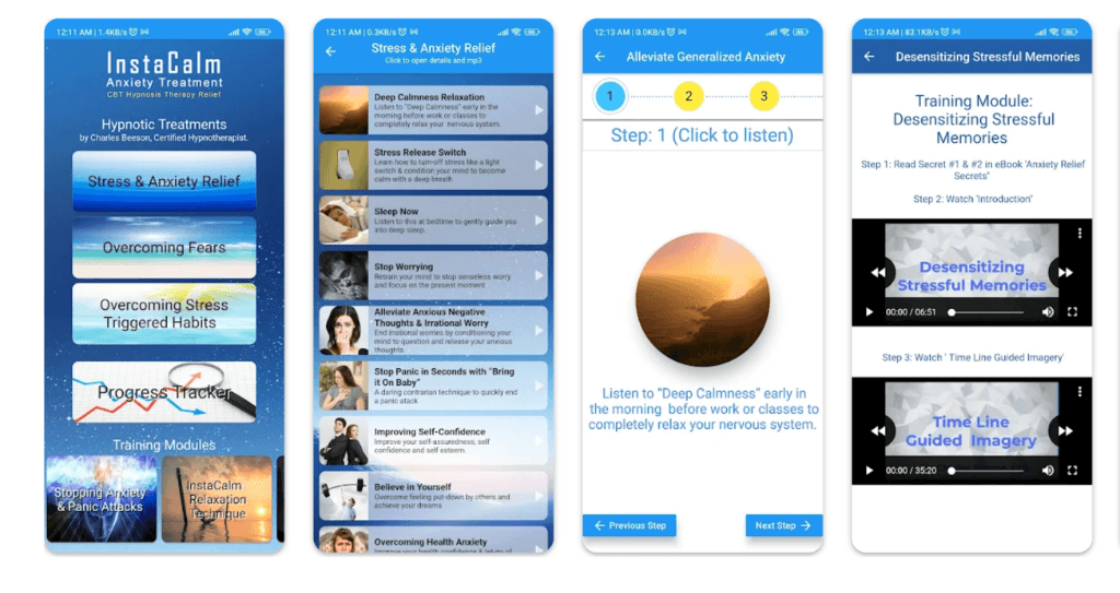 InstaCalm Therapy App